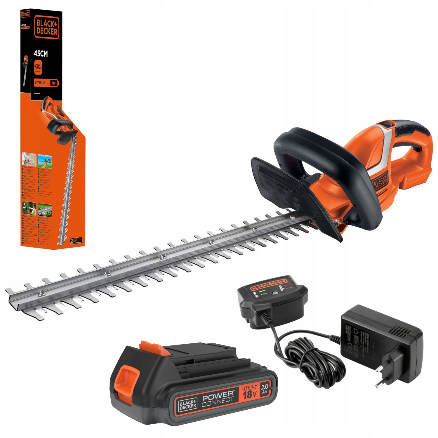 Akumulátorové elektrické nožnice Black+Decker 45 cm 18 V
